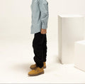 Soft Twill Black Chino Pants