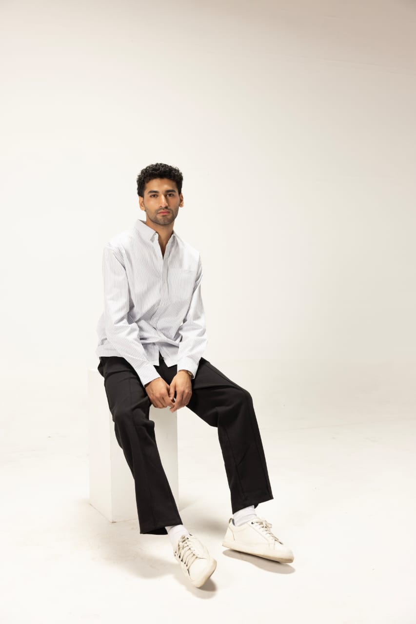 Silver Strata Button-Down