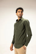 Olive Meridian Pocket Shirt