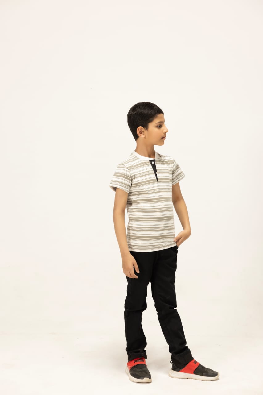 Striped Henley T-Shirt