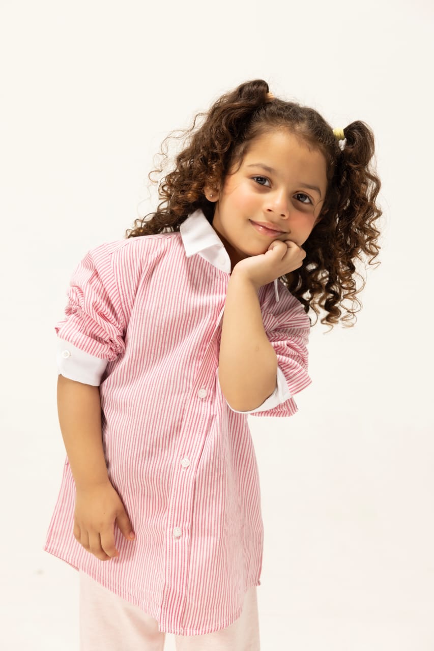 Candy Stripe Smart-Casual Shirt