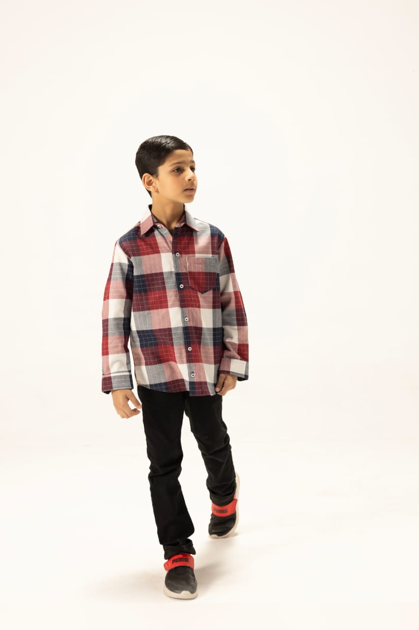 Classic Red Plaid Button-Down