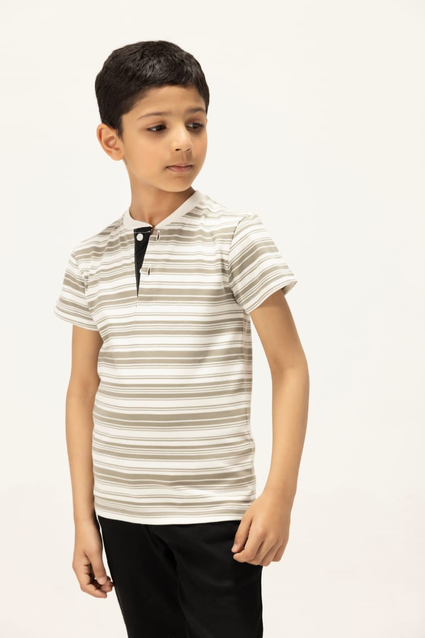 Striped Henley T-Shirt