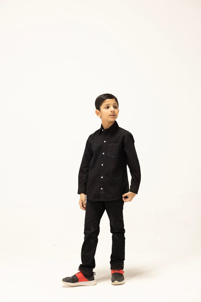 Classic Black  Button-Down