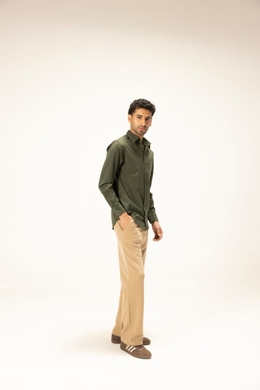 Olive Meridian Pocket Shirt