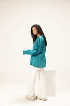 Aquamarine Structured Top