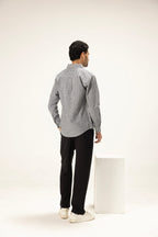 Onyx Grid Button-Down